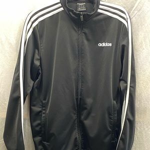 New w/o Tags, Adidas Essentials 3-Stripes Tricot Track Jacket, Black, Men's Med